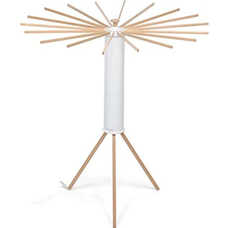 Foppapedretti Octopus Myhome Wäscheständer, Aluminium-PVC-Holz Buche, weiß, 112 x 112 x 121 cm – Bild 2