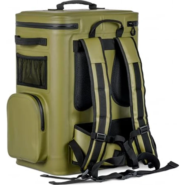Petromax Kühlbox, 27 l, passive Kühlung, Olivgrün, leicht und robust für Outdoor-Aktivitäten – Bild 2