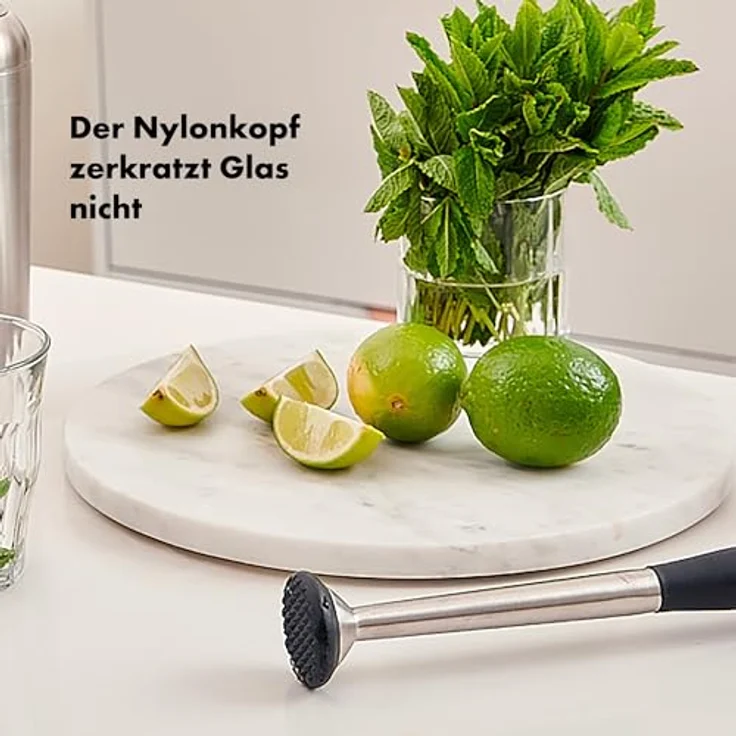 OXO Rührlöffel aus Stahl, ideal zum Vermischen von Kräutern und Zitrusfrüchten, rutschfester Griff – Bild 5
