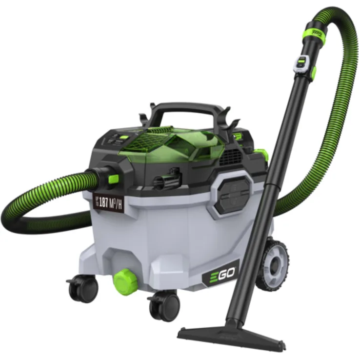 EGO WDV0900E, 34l Nass- und Trockensauger mit 180 m³/h Saugkraft und drei Leistungsmodi