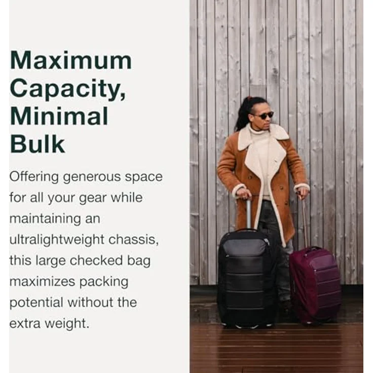 Osprey Ozone 2-Rad Handgepäck, 80L/27, Schwarz, ultraleicht mit robustem High-Road-LT-Rahmen und 90-mm-Rädern – Bild 4