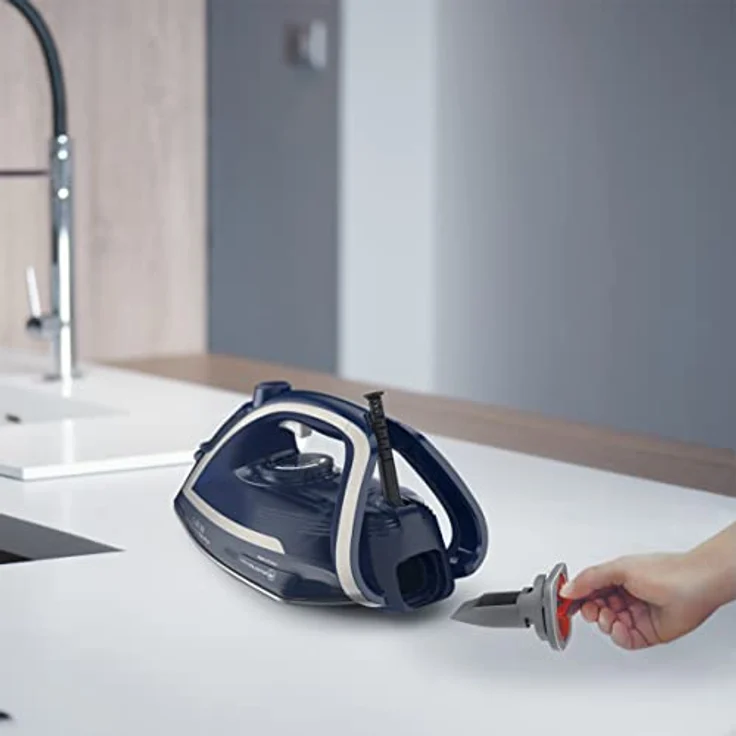 Tefal FV6830 Ultragliss Anti-Kalk Plus Dampfbügeleisen, 2800, Blau-Weiß – Bild 5