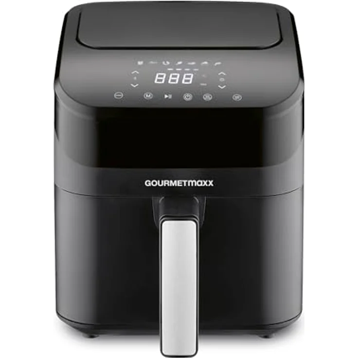 GOURMETmaxx Digitale Heißluftfritteuse | 4L Airfryer mit Timer & Touchscreen | Energiesparend frittieren, nahezu ohne Öl | Minibackofen - 1400 W – Bild 5