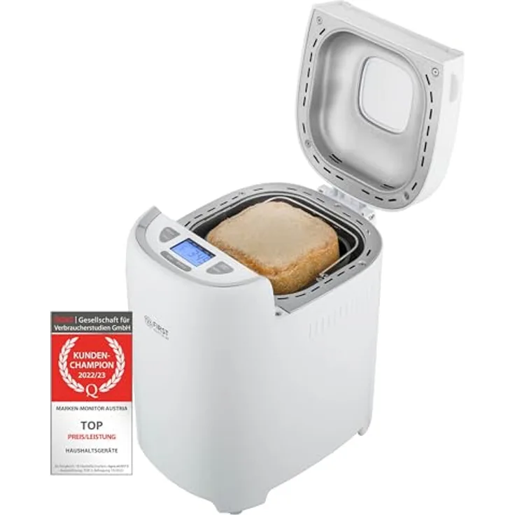 TZS First Austria multifunktionaler Brotbackautomat |13 Programme|individuelle Teigmenge |einstellbare Bräunungsgrade|Timer |Warmhaltefunktion |automatische Abschaltung |inklusive Zubehör