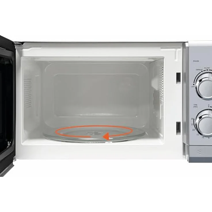 Silva MW-U 25.4, Einbaumikrowelle Silber mit 700W, 17L Garraum, Timerfunktion, Sichtfenster und 6 Leistungsstufen – Bild 4