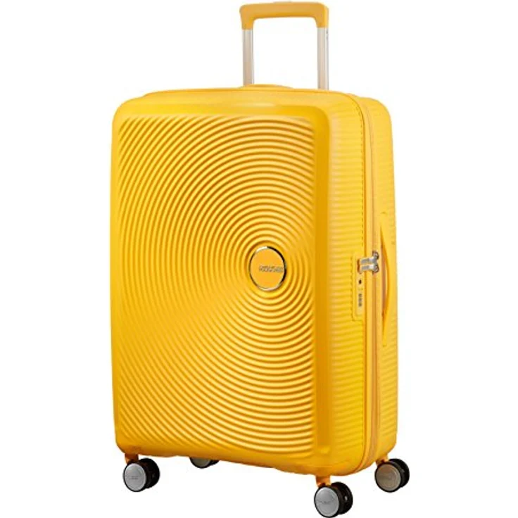 American Tourister Soundbox - Spinner M Erweiterbar Koffer, 67 cm, 81 L, Gelb (Golden Yellow) – Bild 1