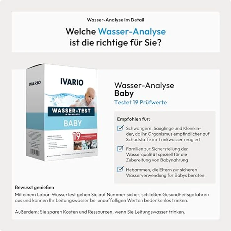 Ivario Baby-Trinkwassertest Wasseranalyse – Bild 3