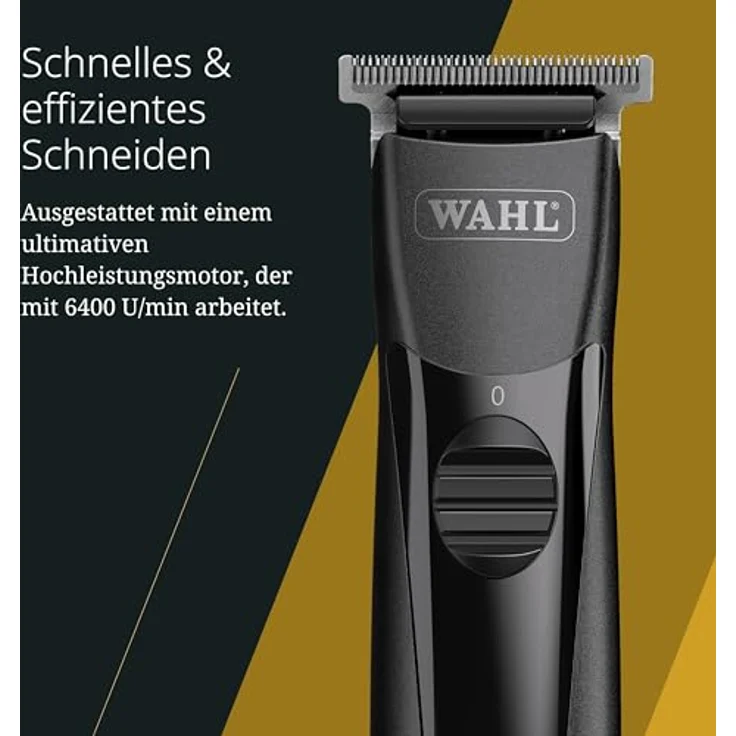 Wahl T-Cut Cordless Hair Trimmer - Leistungsstarker Trimmer mit hautnaher T-Klinge, schwarz – Bild 3