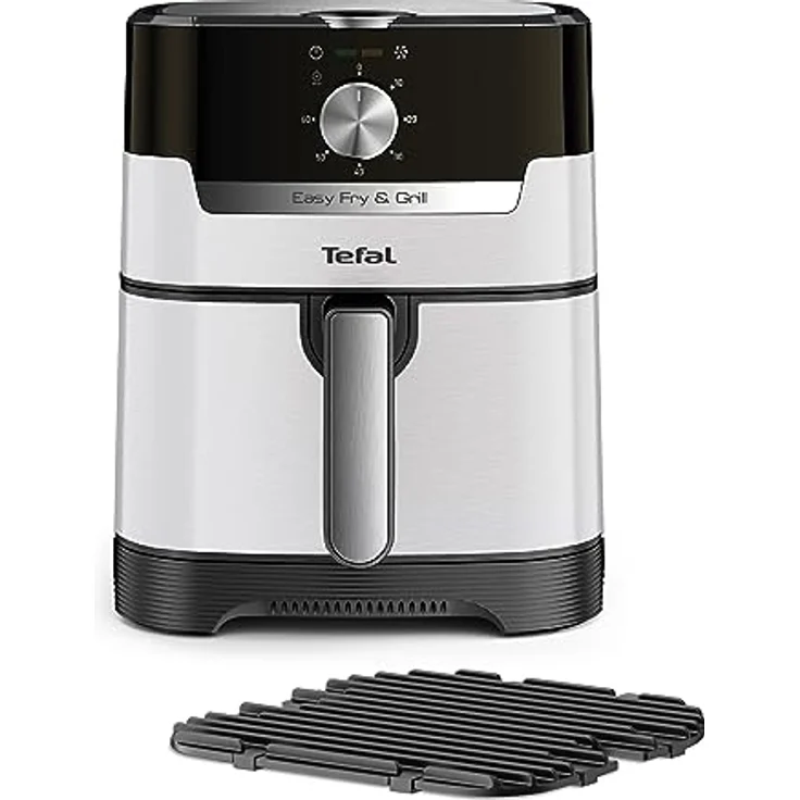 Tefal EY501A Easy Fry & Grill Heißluftfritteuse | 4,2 L Fassungsvermögen | 2-in-1 Technologie | Extra Crisp-Technologie | energiesparend | Grill-Technologie | Timer | Nube – Bild 2