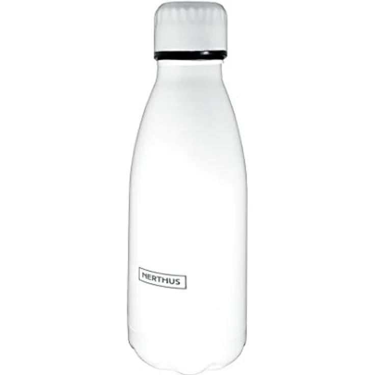 NERTHUS FIH 618 Wärmflasche, Edelstahl 18/8, Weiß, 350 ml