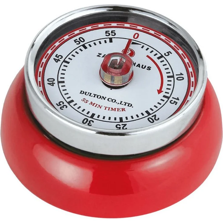 ZASSENHAUS Eieruhr SPEED, Küchentimer / Eieruhr retro, rot