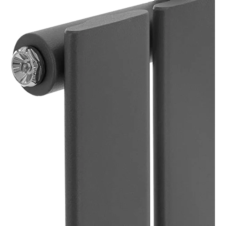 LuxeBath Paneelheizkörper Vertikal 480x1600 mm, anthrazit, Mittelanschluss, 1005 Watt, moderne Gestaltung für Allergiker und Kinder – Bild 3
