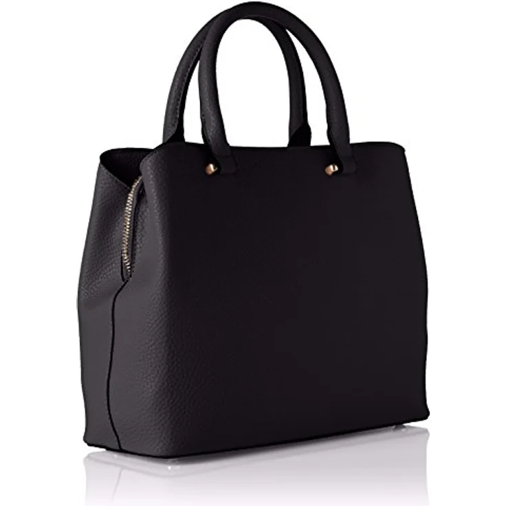 L.Credi Maxima Handtasche 28 cm, schwarz, 100% Kunstleder, 28 x 11 x 24 cm – Bild 3