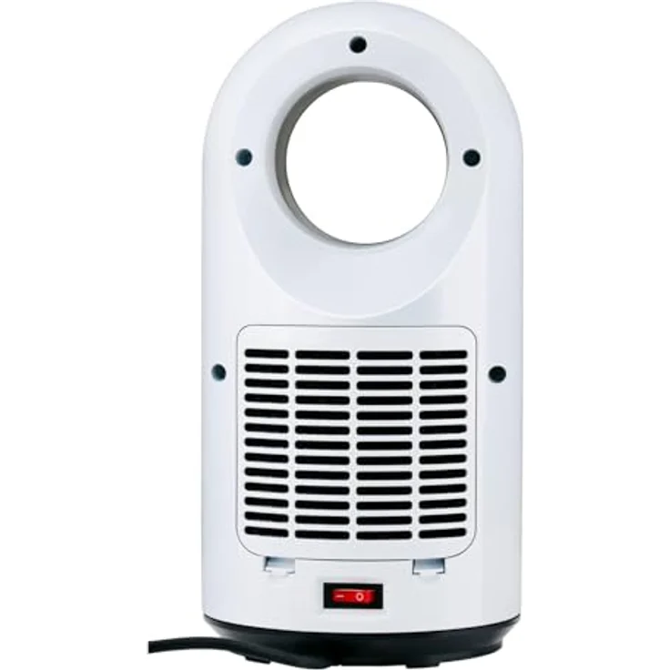 Alpina Elektrischer Heizlüfter und Ventilator 1500W – Keramik Heizkörper mit Timer und Fernbedienung – Oszillierender Heizstrahler mit Kühl- und Heizfunktion – 18 x 18 x 37 cm, Weiß – Bild 5