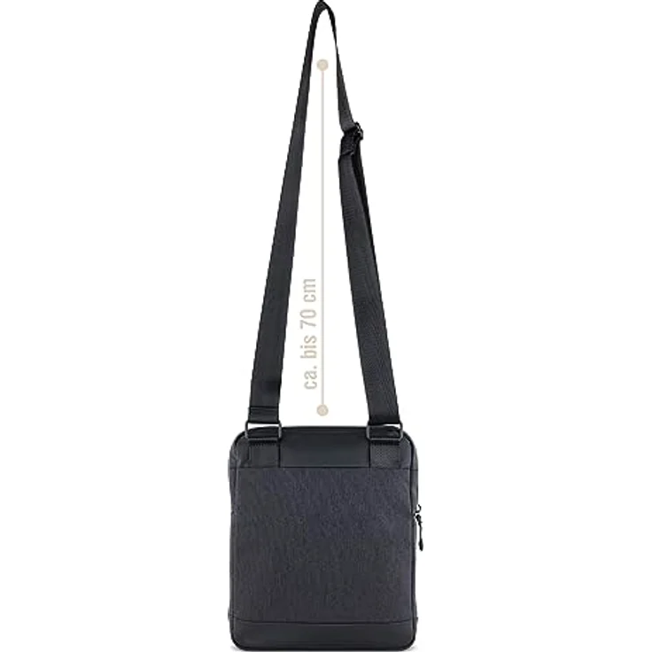 bugatti Umhängetasche UNIVERSUM, praktische Kleinformattasche in Schwarz – Bild 3