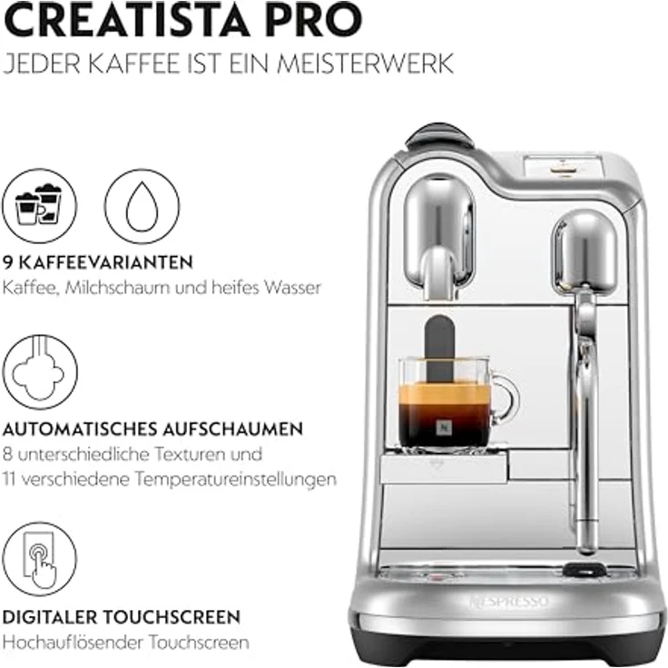 Sage The Creatista Pro Nespresso-Maschine gebürsteter Edelstahl – Bild 2