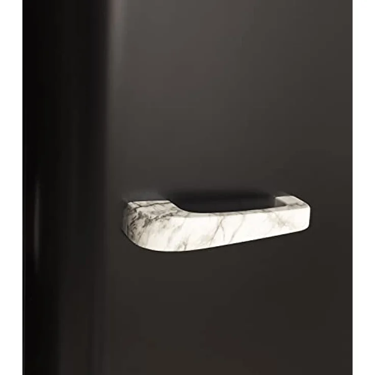 CREATE RETRO FRIDGE 150 MARBLE Kühlschrank mit Gefrierfach 281L in Schwarz, 3 Einlegeböden, niedriger Energieverbrauch, 150cm – Bild 4