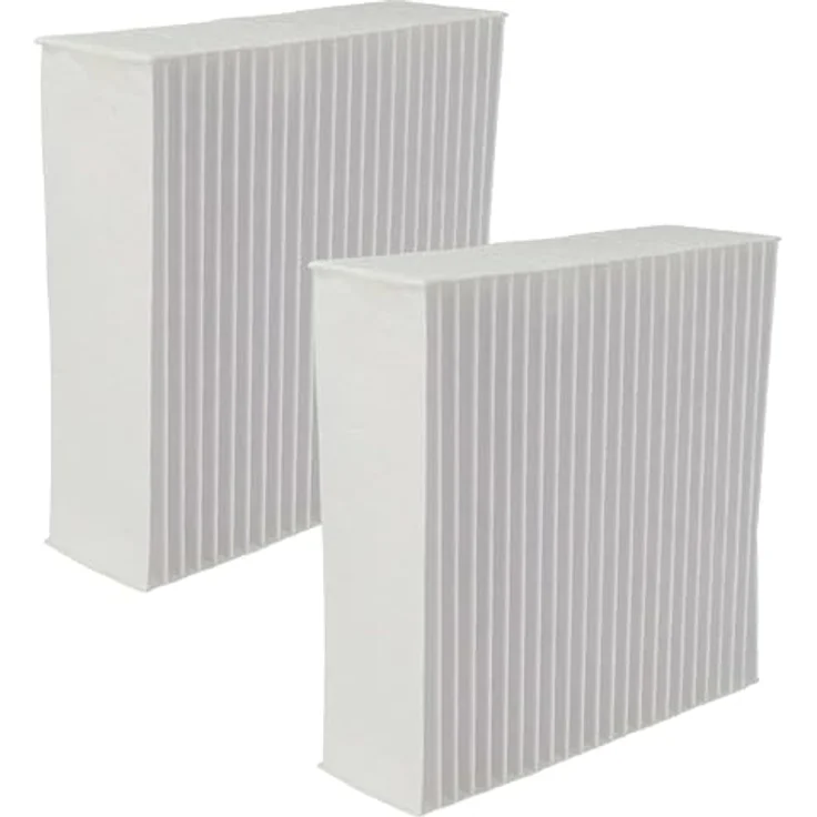 vhbw 2x HEPA Filter für DAHLE nanoCLEAN Luftreiniger, weiß, hohes Filtrationsvermögen für Allergiker – Bild 1