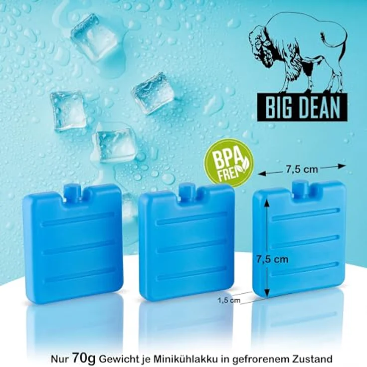 12er Set Kleine Kühlakkus - Mini Kühl-Elemente für die Kühltasche - Kühl-Akku fü – Bild 5