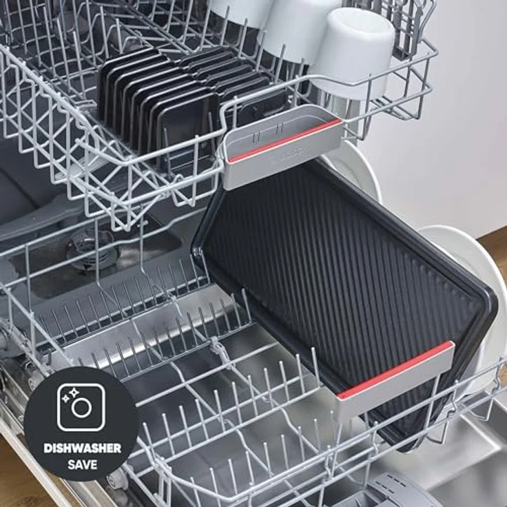 SEVERIN Raclette-Grill Black Line Lite RG 2365, für 8 Personen, große antihaftbeschichtete Grillplatte, extra tiefe Pfännchen, spülmaschinengeeignet – Bild 4