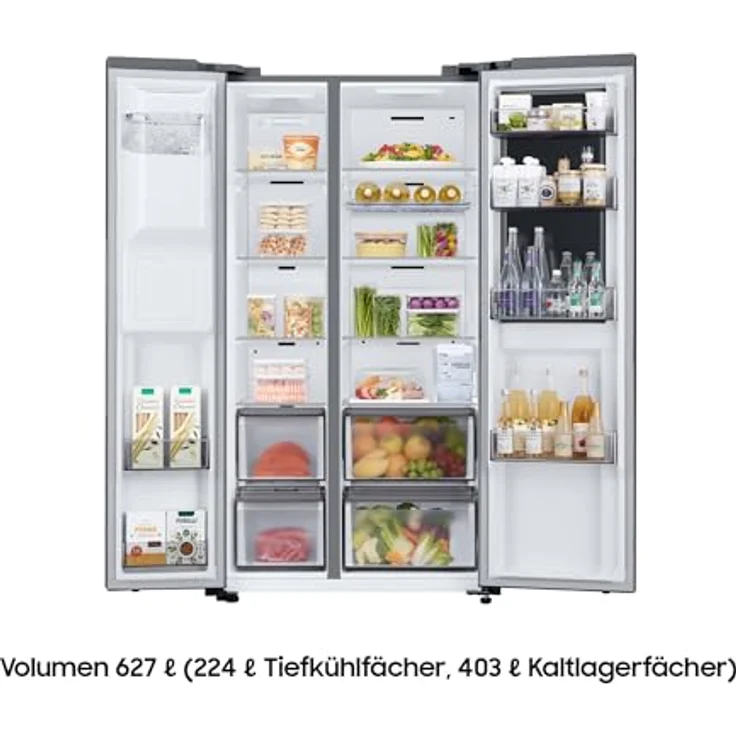 Samsung RH68DG853DS9EG Side-by-Side Smart Kühlschrank, 627L, 279 kWh/Jahr, Energieklasse D, Silber – Bild 4