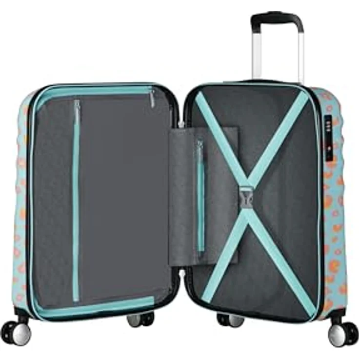 American Tourister Wavebreaker Disney FL - Spinner S, Handgepäck, 55 cm, 36 L, Mehrfarbig (Minnie Pastel Dots) - Robuster ABS-Koffer mit TSA-Schloss – Bild 5