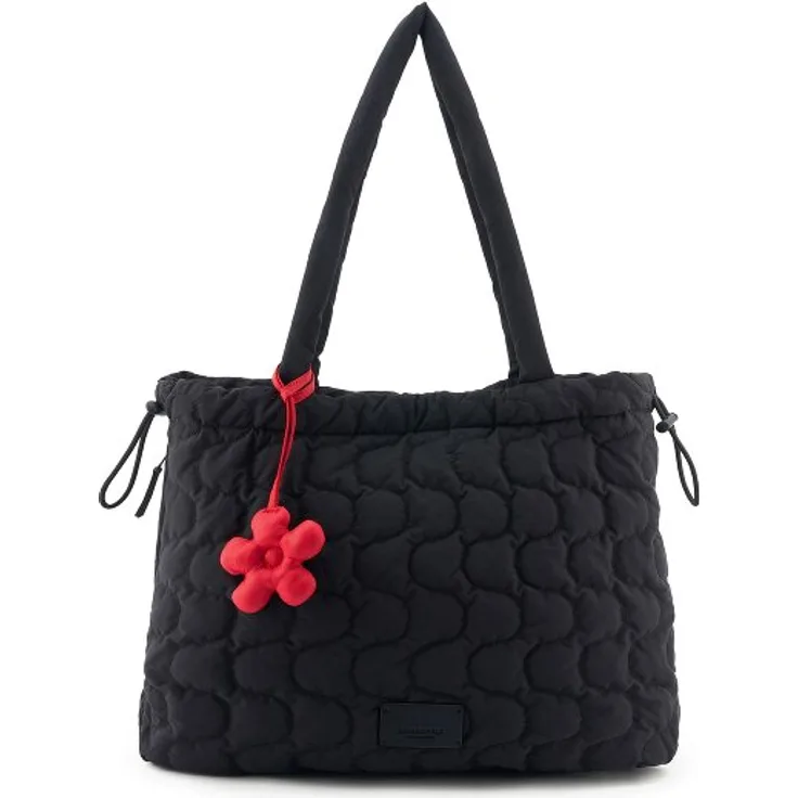 Seidenfelt Vaala Shopper Tasche, 43 cm, schwarz, 100% Polyamid, 34 cm Höhe, 14 cm Breite