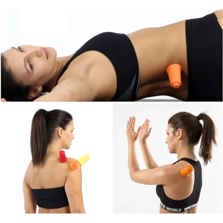 BellaBambi original Schröpfglas | hautverträgliche Schröpf-Cups für vielseitige Faszien-Massage | Cupping Made in Germany - Regular Intensität, Orange – Bild 3