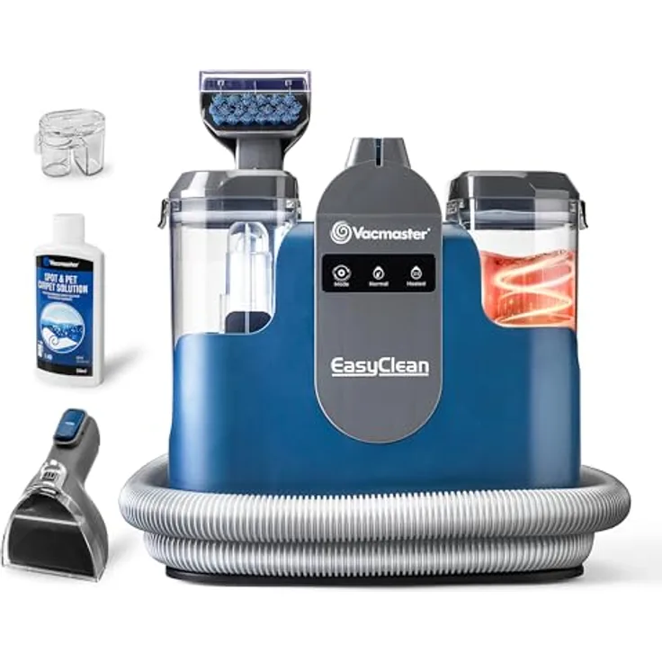 Vacmaster SCC1201H, 500W Waschsauger mit beheizter Reinigungsfunktion, doppeltem Wassertank und 180 cm Schlauch für Teppich & Polsterreinigung