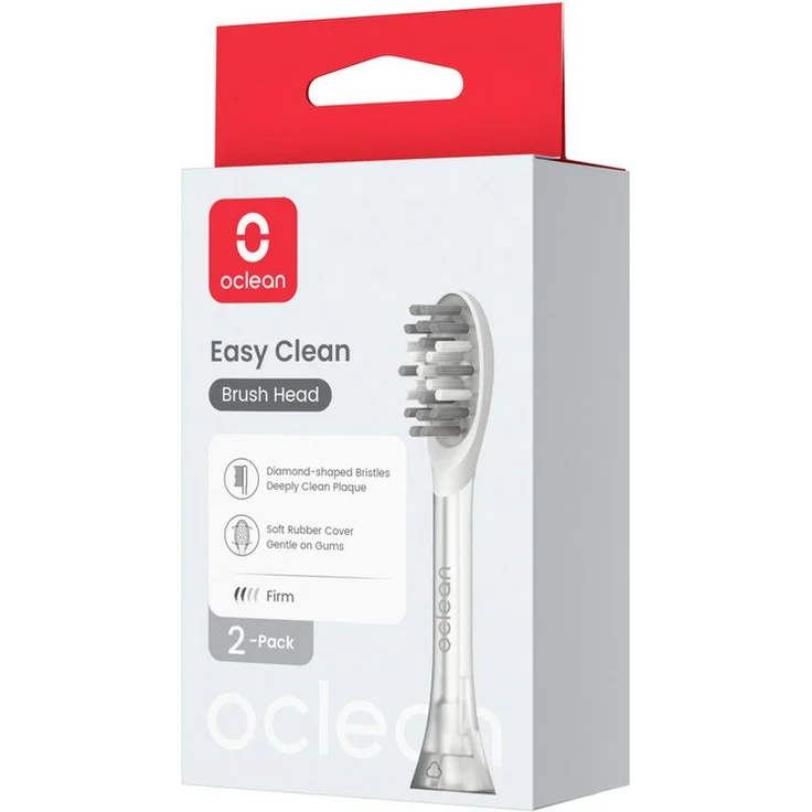 Oclean Aufsteckbürsten Brush Head Easy Clean, rautenförmige Borsten, sanft zum Zahnfleisch, Zungenreinigungsmittel