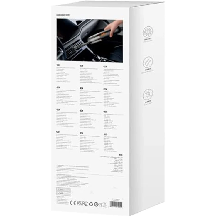 Baseus Akku-Handstaubsauger A2 Pro 6000Pa 80W Mini, Auto Handstaubsauger in Schwarz – Bild 2