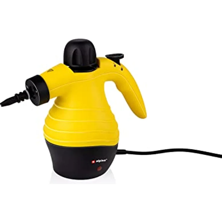 alpina Dampfreiniger - Handdampfreiniger - Kompakt & tragbar - tötet Bakterien - mit 10 Zubehörteilen - 1050 Watt – Bild 1