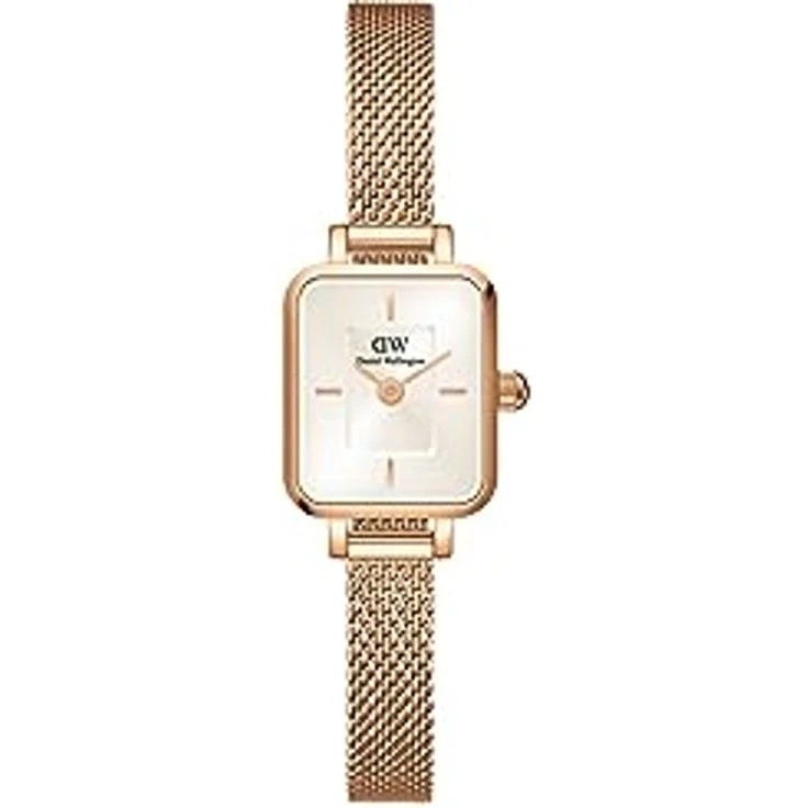 Daniel Wellington Quadro Uhr 15.4x18.2mm Double Plated Stainless Steel (316L) Rose Gold, Elegant und zeitlos mit veredeltem Edelstahl 316L – Bild 1