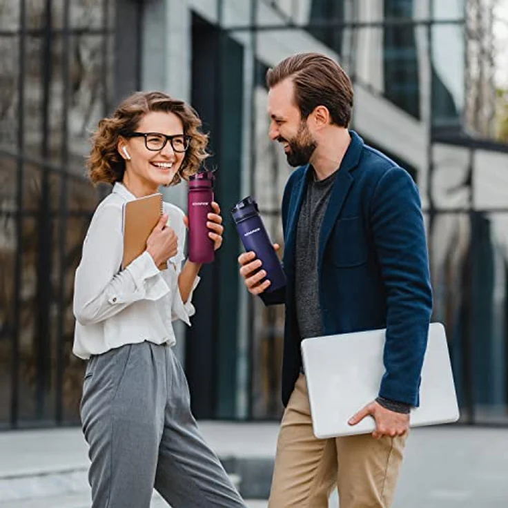 AQUAPHOR City Filterkartusche 2er Pack I Filter mit Aktivkohle I CITY Wasserfilter-Flaschen I Filtert beim Trinken I Reduziert Chlor I Perfekt für unterwegs I Große Nachhaltigkeit – Bild 4