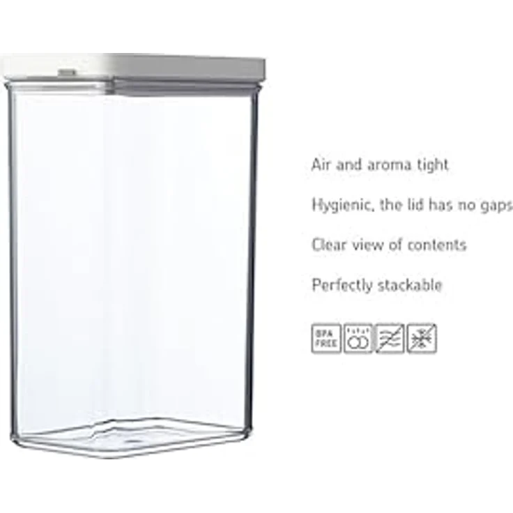 Mepal Vorratsdose Omnia rechteckig 2000 ml - Nordic sage, luftdichter Verschluss, stoßfest und BPA-frei – Bild 4
