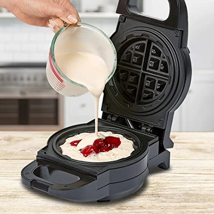 PowerXL Waffle Star - Waffeleisen für gefüllte Waffeln - 13cm - Antihaft-Beschichtung - Wafflemaker mit Anti-Tropf-Rinne - herzhafte & süße Waffeln - Waffeln aus Gemüse, Pizza oder Schokolade - Preisvergleich – Bild 4