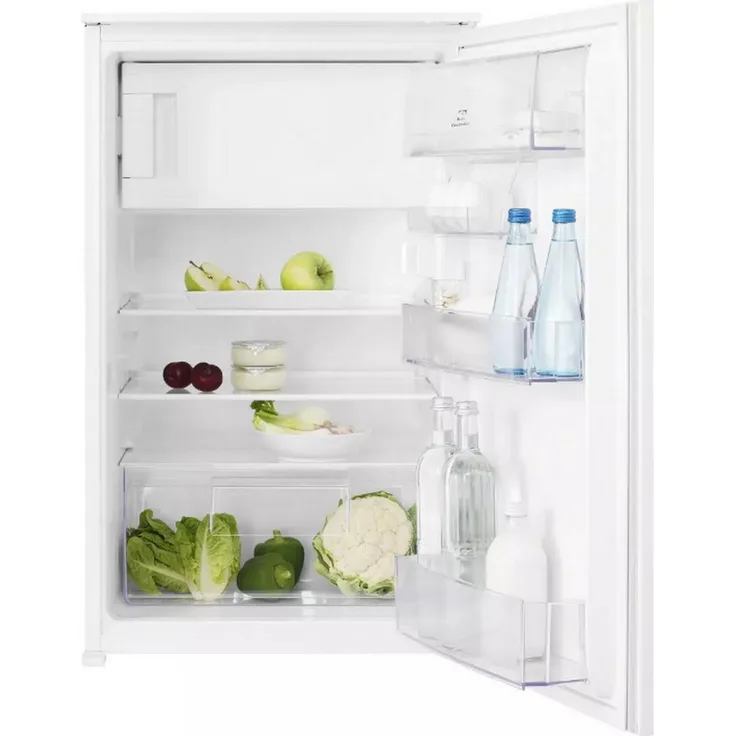 Electrolux LFB2AE88S1, Integrierter Kühlschrank mit 124 l, Energieeffizienzklasse E, 36 dB, Weiß, optiSpace und Vier-Sterne-Fach