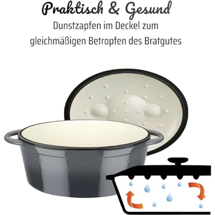 GSW Bräter »grey«, Gusseisen, (1-tlg), Induktion – Bild 6