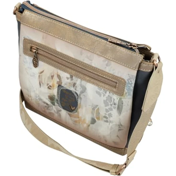 Anekke Umhängetasche Crossbody Bag, Multicolor (taupe/beige/blau), mit top Organisation in Inneren – Bild 6