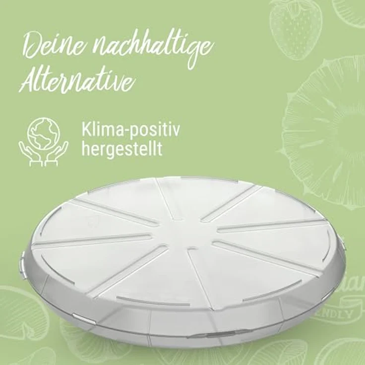 elasto Vorratsdose Pizzabox "ToGo", wiederverwendbar und umweltfreundlich, 100% recycelbar, BPA-frei, spülmaschinengeeignet – Bild 2
