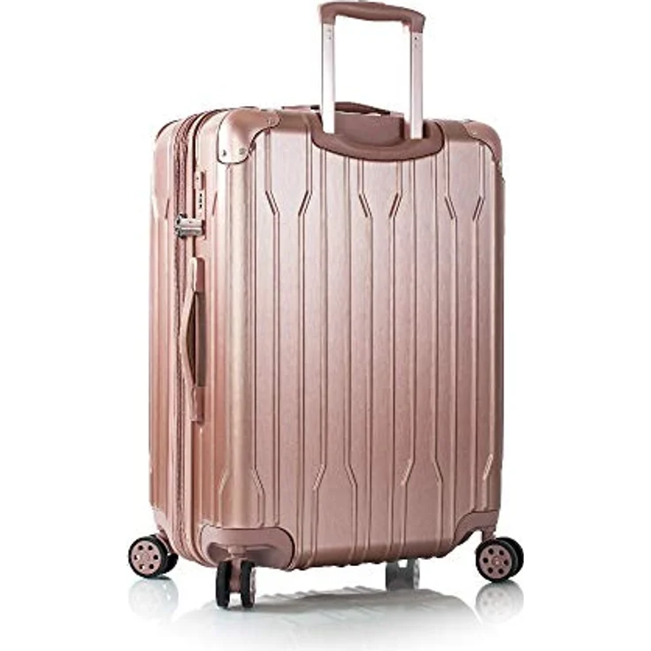 Heys Hartschalen-Trolley Xtrak, 66 cm, 4 Rollen, Reisegepäck Koffer mittel groß TSA Schloss Volumenerweiterung, Metall-Look – Bild 10