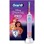 Oral-B Pro 103 Kids Princess Elektrische Zahnbürste/Electric Toothbrush für Kinder ab 3 Jahren, 2 Putzmodi für Zahnpflege, extra weiche Borsten, 4 Sticker, rosa (Design kann variieren)