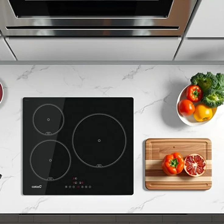 CATA Induktionskochfeld IB 6303 E2 BK, 3 Kochbereiche, Touch-Steuerung, 7100 Watt, Schwarz – Bild 8
