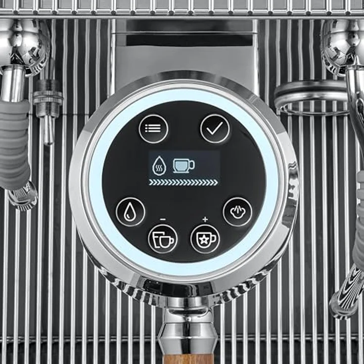 CASO EspressoGourmet Advanced Espresso Siebträgermaschine, 19 bar Ulka-Pumpe, PID-Temperatursteuerung, Edelstahlgehäuse, 2 l Wassertank, mit 2 Siebträgermodellen – Bild 5