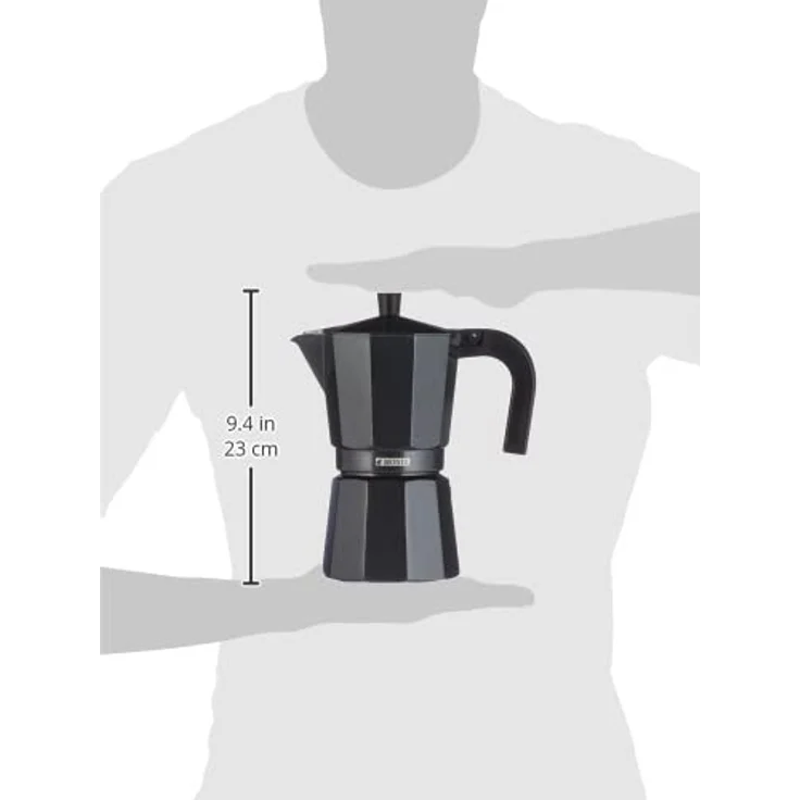Monix Vitro Noir Espressokocher aus Aluminium 9 tazas – Bild 3