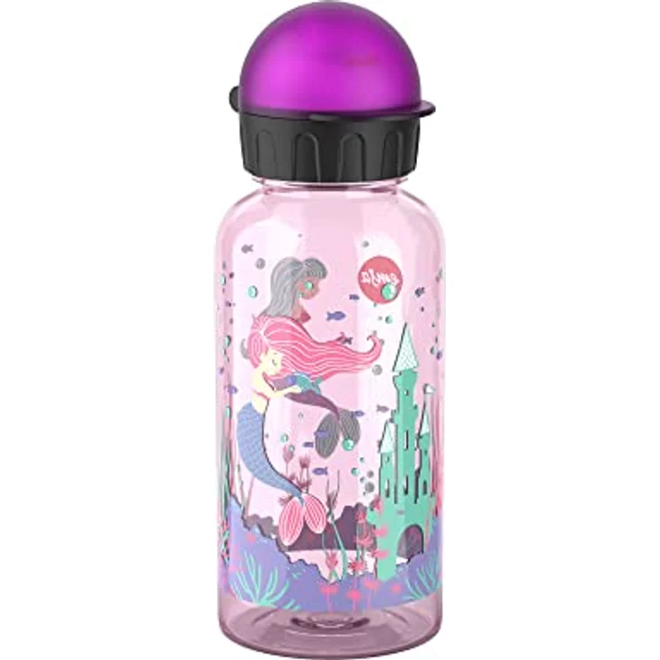 Emsa Trinkflasche Kids Tritan Meerjungfrau, 0.4 L, 100% auslaufsicher, spülmaschinenfest, in buntem Design – Bild 1