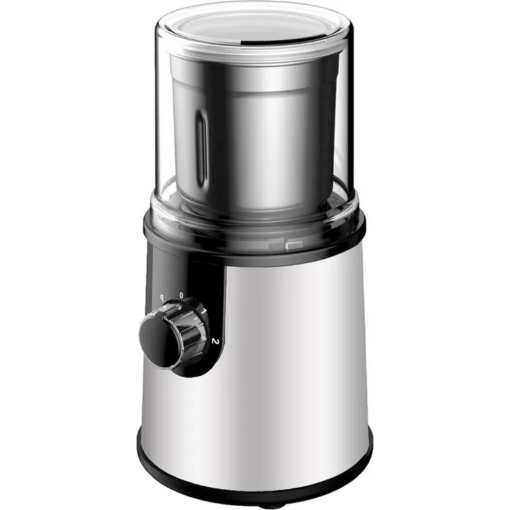 Luckice Elektrische Kaffeemühle, Edelstahl, 360 W, 80 g Bohnenbehälter, für Kaffeebohnen, Kräuter, Nüsse, einstellbare Mahlgrade
