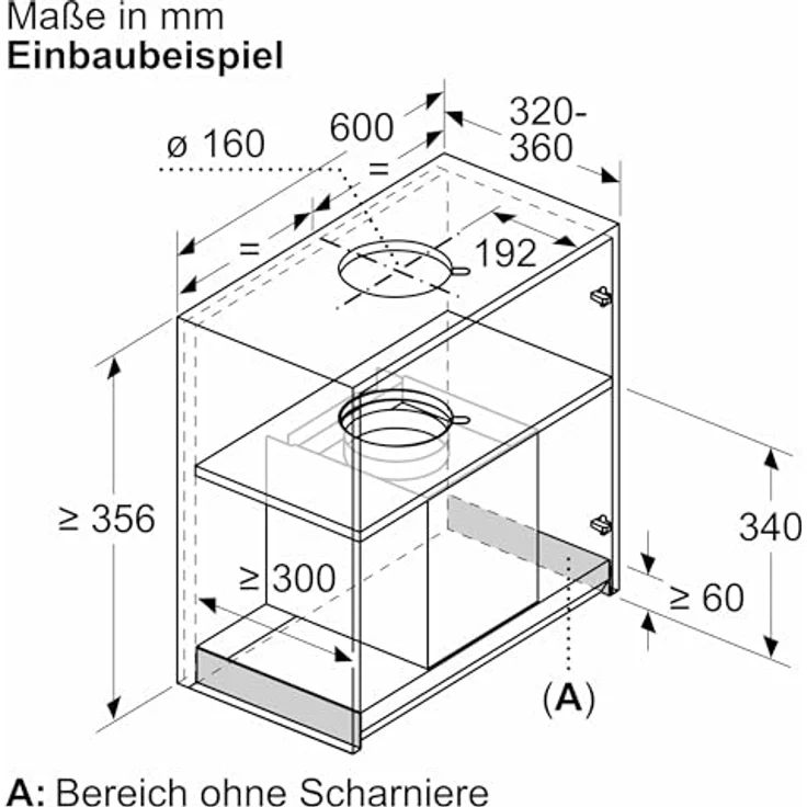 Siemens LJ67BDP60, iQ500 Integrierte Designhaube, 60 cm, Klarglas schwarz bedruckt, mattschwarz, mit Home Connect und dimmbarer LED-Beleuchtung – Bild 13
