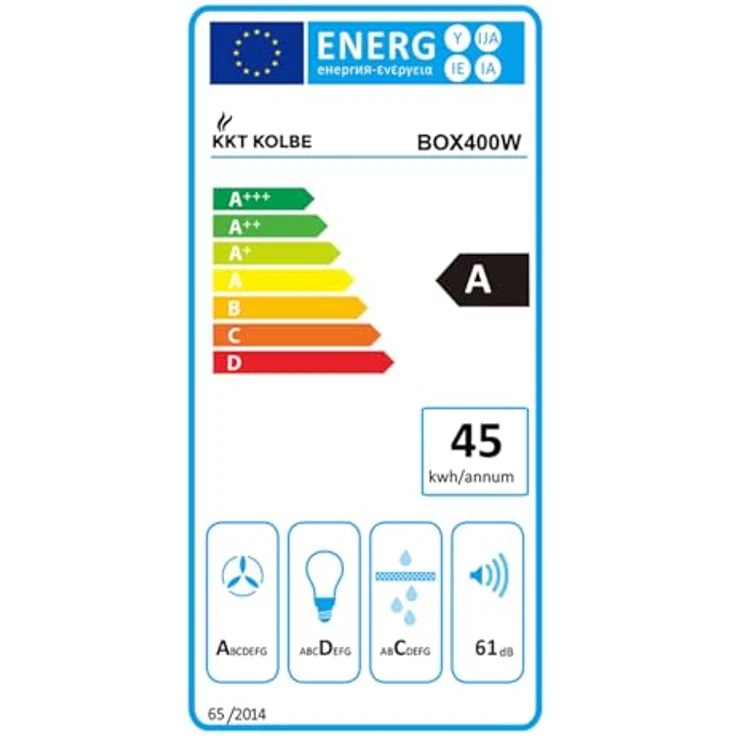 KKT KOLBE Dunstabzugshaube BOX400W, 40cm mit TouchSelect Sensortasten und LED-Beleuchtung, zweifarbig – Bild 7
