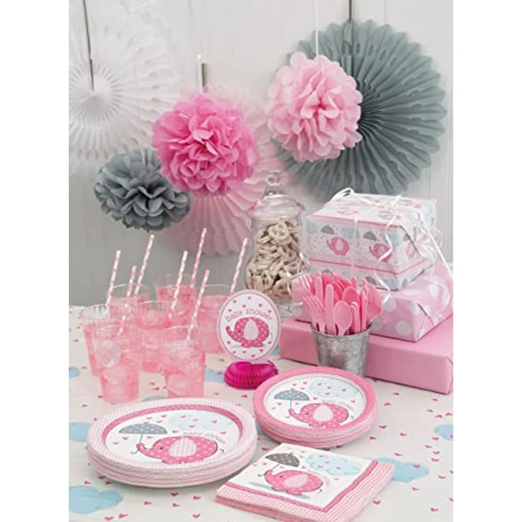 servietten Babyparty rosa 33 x 33 cm 16 Stück – Bild 3